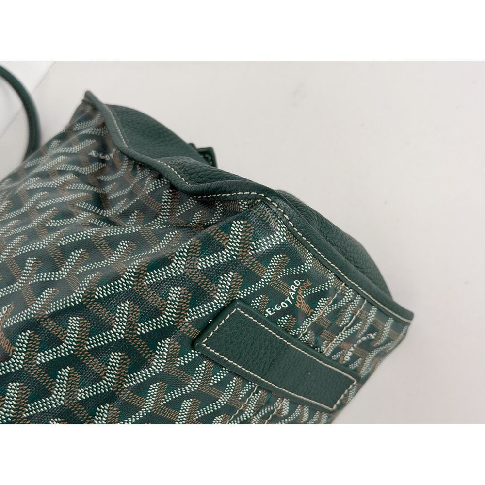 Goyard Sac Hardy PM Tote Bag in Green Goyardine Coated Canvas with Pouch E-8 - Picture 7 of 15